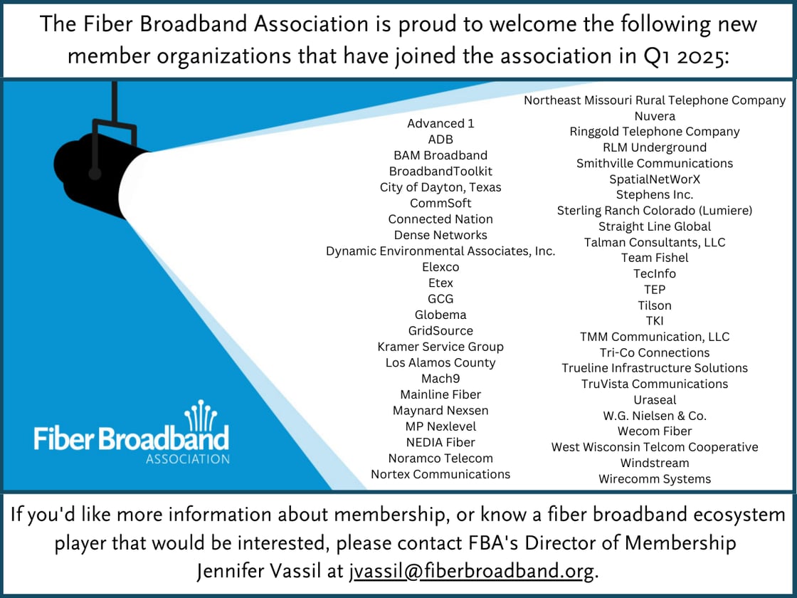 Fiber Forward new members Q1 2025