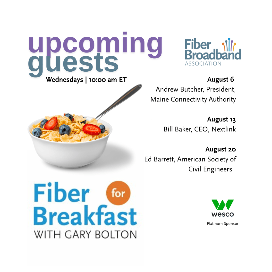 Upcoming FFB Guests 729